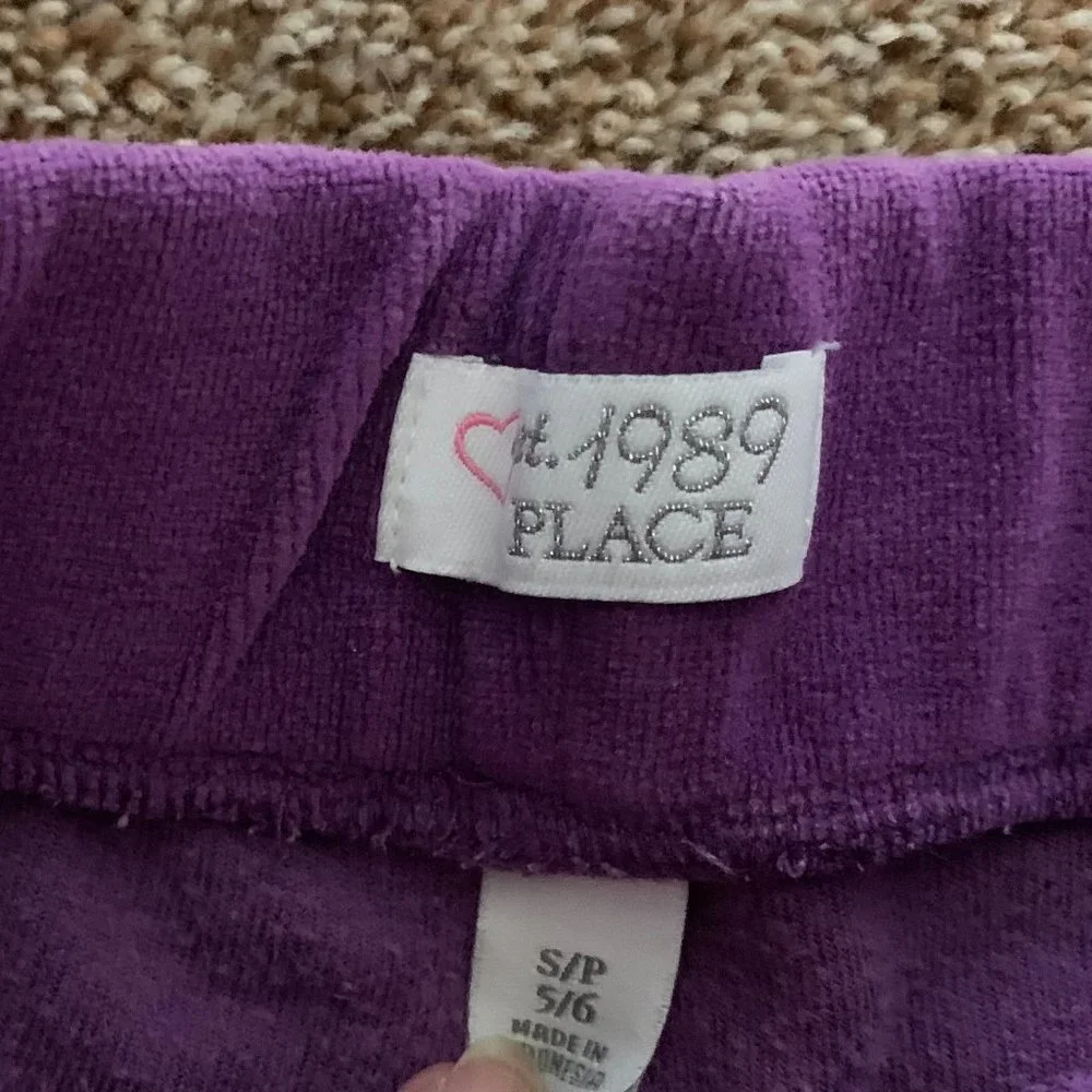 1989 Place purple sweatpants velour 5-6